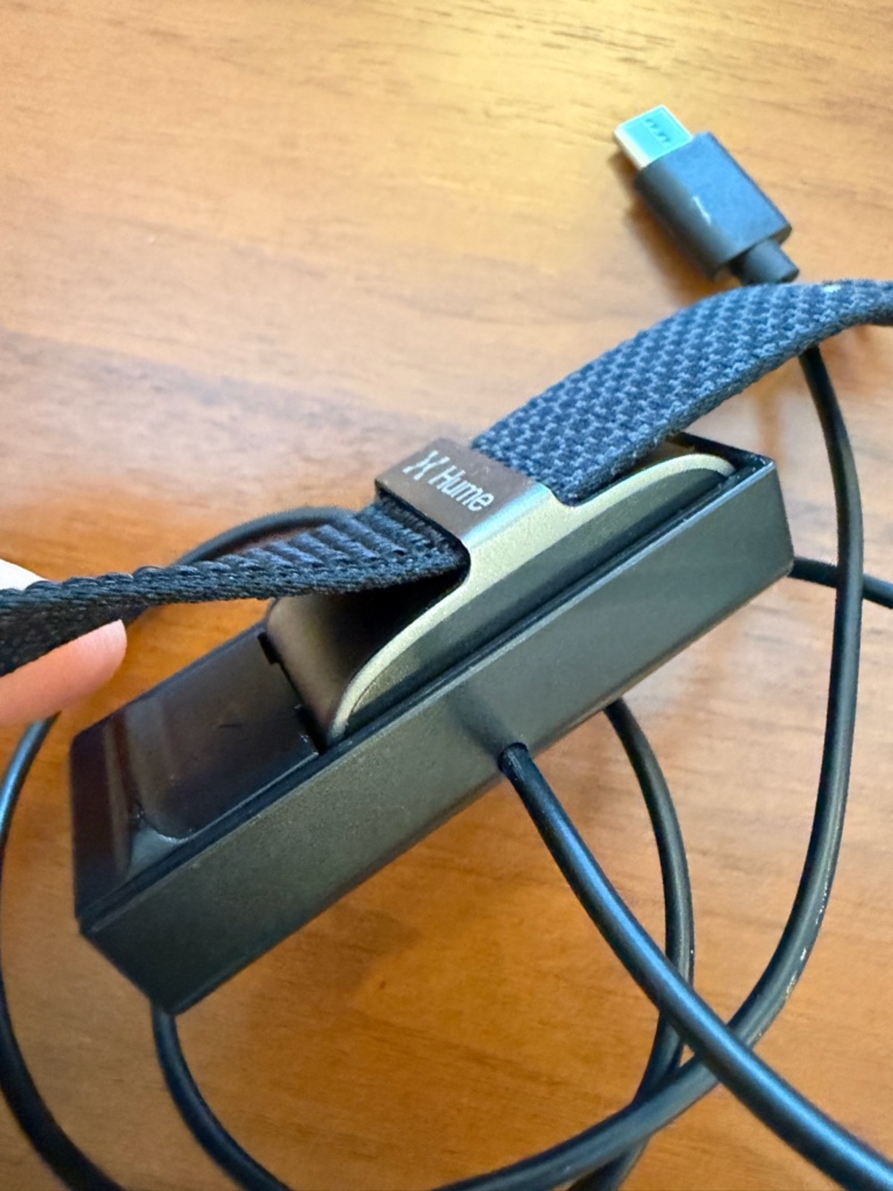 Smartwatch Charging Dock with Black Nylon Band